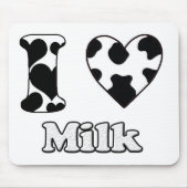 I Liebe Milch Mousepad (Vorne)