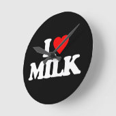 I LIEBE MILCH RUNDE WANDUHR (Winkel)