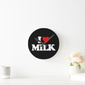 I LIEBE MILCH RUNDE WANDUHR (Zuhause)