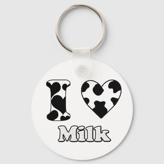 I Liebe Milch Schlüsselanhänger (Vorderseite)