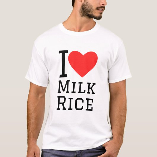 I Liebe Milchreis T-Shirt (Vorderseite)