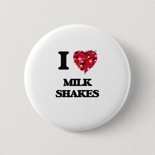 I Liebe-Milchshakes Button (Vorderseite)