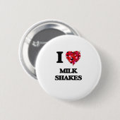 I Liebe-Milchshakes Button (Vorne & Hinten)