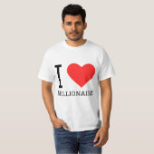 I Liebe Millionär T-Shirt (Vorne ganz)