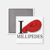 I Liebe Millipedes Magnete Magnet (Vorderseite/Rückseite)