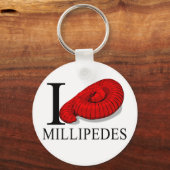 I Liebe Millipedes Schlüsselanhänger (Vorderseite)