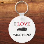 I Liebe Millipedes Schlüsselanhänger (Vorderseite)