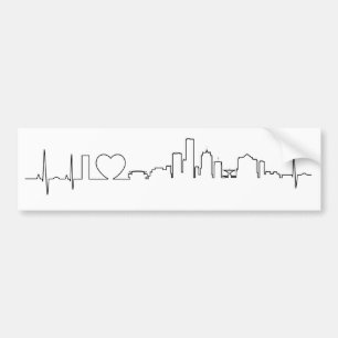 I Liebe Milwaukee in einer außerordentlichen ecg Autoaufkleber