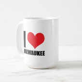 I Liebe Milwaukee Kaffeetasse (Vorderseite Links)