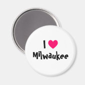 I Liebe Milwaukee Magnet (Vorderseite/Rückseite)