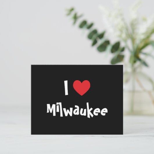 I Liebe Milwaukee Postkarte (Stehend Vorderseite)