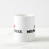 I Liebe Milwaukee Wisconsin Kaffeetasse (Mittel)