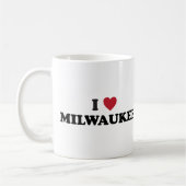 I Liebe Milwaukee Wisconsin Kaffeetasse (Links)