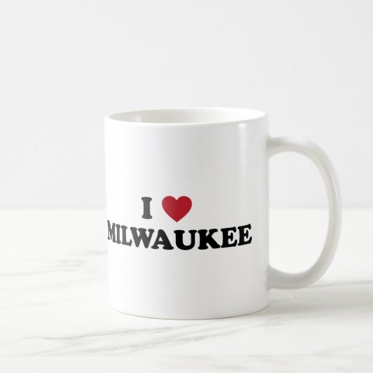 I Liebe Milwaukee Wisconsin Kaffeetasse (Rechts)