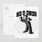 I Liebe Mimes Postkarte (Vorne/Hinten)