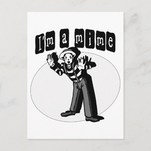 I Liebe Mimes Postkarte (Vorderseite)