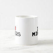 I Liebe Miners Red Heart Funny Mining Gamer Miners Kaffeetasse (Mittel)