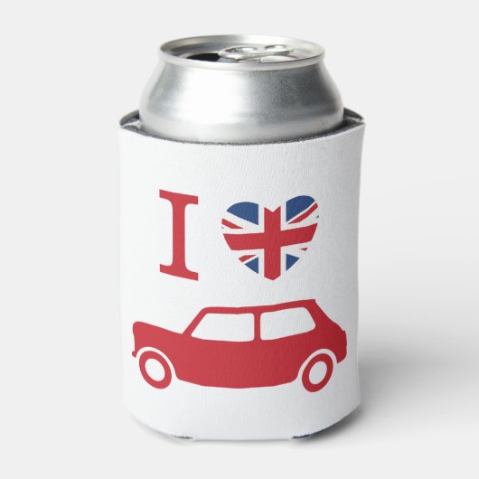I Liebe Mini Coopers - Red Dosenkühler (Kanne Vorderseite)