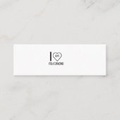 I LIEBE MINI VISITENKARTE (Vorderseite)