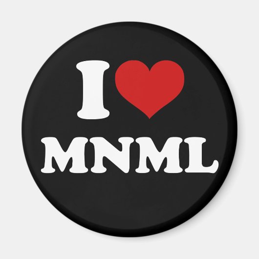 I Liebe Minimal Magnet (Vorne)