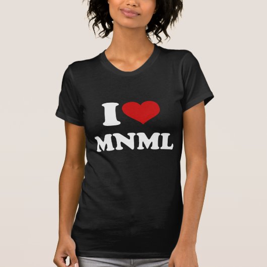I Liebe Minimal T-Shirt (Vorderseite)