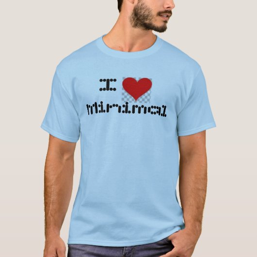 I Liebe minimal T-Shirt (Vorderseite)
