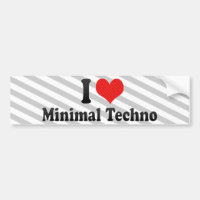 I Liebe minimales Techno