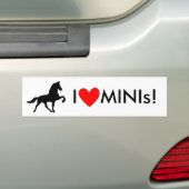I Liebe MINIs! Autoaufkleber (Auf Auto)