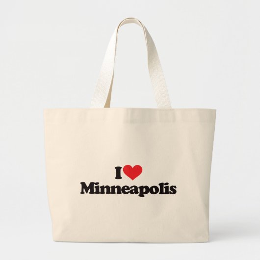 I Liebe Minneapolis Jumbo Stoffbeutel (Vorne)