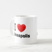 I Liebe Minneapolis Kaffeetasse (Vorderseite Links)