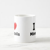 I Liebe Minneapolis Kaffeetasse (Mittel)