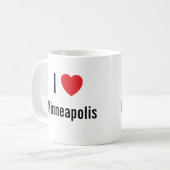 I Liebe Minneapolis Kaffeetasse (Vorderseite Links)
