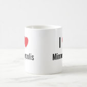 I Liebe Minneapolis Kaffeetasse (Mittel)