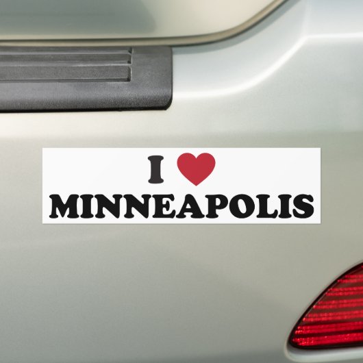 I Liebe Minneapolis Minnesota Autoaufkleber (Auf Auto)