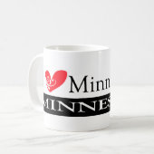 I Liebe Minneapolis Minnesota Kaffeetasse (Vorderseite Links)