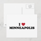 I Liebe Minneapolis Minnesota Postkarte (Vorne/Hinten)