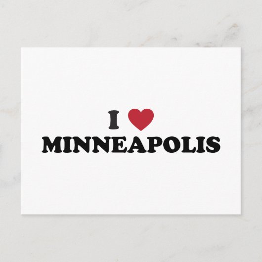 I Liebe Minneapolis Minnesota Postkarte (Vorderseite)
