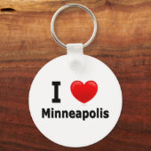 I Liebe Minneapolis Schlüsselanhänger (Vorderseite)