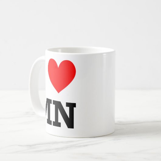 I Liebe-Minnesota-Entwurf Kaffeetasse (Vorderseite Links)