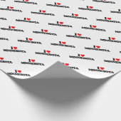 I LIEBE MINNESOTA GESCHENKPAPIER (Ecke)