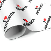I LIEBE MINNESOTA GESCHENKPAPIER (Rolleneckpunkt)