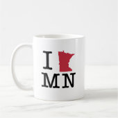 I Liebe Minnesota Kaffeetasse (Links)