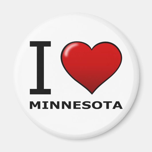 I LIEBE MINNESOTA MAGNET (Vorne)