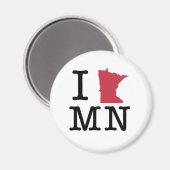 I Liebe Minnesota Magnet (Vorderseite/Rückseite)