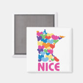 I Liebe Minnesota Magnet (Vorderseite/Rückseite)