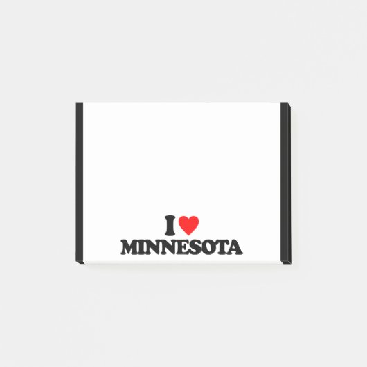 I LIEBE MINNESOTA POST-IT KLEBEZETTEL (Vorderseite)