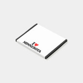 I LIEBE MINNESOTA POST-IT KLEBEZETTEL (angewinkelt)