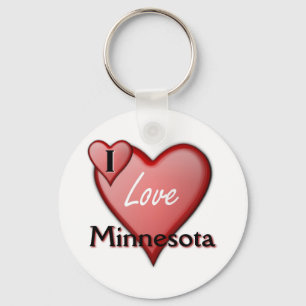 I Liebe Minnesota Schlüsselanhänger