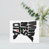 I Liebe Minnesota Staat Karte (Stehend Vorderseite)