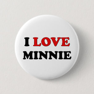 I Liebe Minnie Button